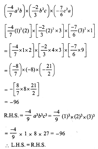 RS Aggarwal Solutions for Class 7 Maths Chapter 6–Algebraic Expressions Ex 6A Question 25