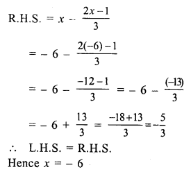 RS Aggarwal Solutions for Class 7 Maths Chapter 7–Linear Equations in One Variable Ex 7A Question 19