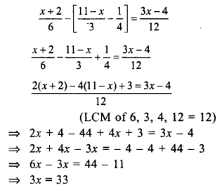 RS Aggarwal Solutions for Class 7 Maths Chapter 7–Linear Equations in One Variable Ex 7A Question 25