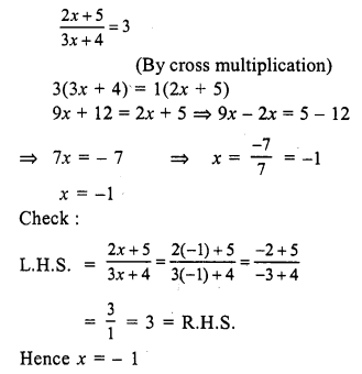 RS Aggarwal Solutions for Class 7 Maths Chapter 7–Linear Equations in One Variable Ex 7A Question 32
