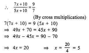 RS Aggarwal Solutions for Class 7 Maths Chapter 7–Linear Equations in One Variable Ex 7B Question 20