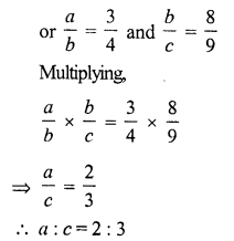 RS Aggarwal Solutions for Class 7 Maths Chapter 8–Ratio and Proportion Ex 8C Question 1