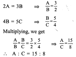 RS Aggarwal Solutions for Class 7 Maths Chapter 8–Ratio and Proportion Ex 8C Question 3