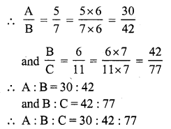 RS Aggarwal Solutions for Class 7 Maths Chapter 8–Ratio and Proportion Ex 8C Question 6