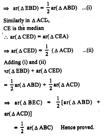 RS Aggarwal Solutions for Class 9 Maths Chapter 10–Area Question 18