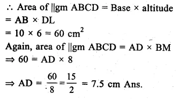RS Aggarwal Solutions for Class 9 Maths Chapter 10–Area Question 2