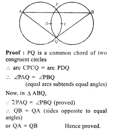 RS Aggarwal Solutions for Class 9 Maths Chapter 11–Circle Ex 11A Question 13
