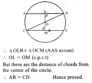 RS Aggarwal Solutions for Class 9 Maths Chapter 11–Circle Ex 11A Question 18