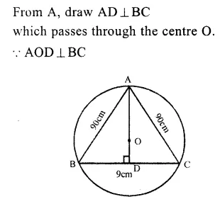 RS Aggarwal Solutions for Class 9 Maths Chapter 11–Circle Ex 11A Question 19