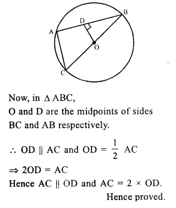 RS Aggarwal Solutions for Class 9 Maths Chapter 11–Circle Ex 11A Question 8