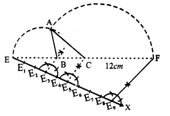 RS Aggarwal Solutions for Class 9 Maths Chapter 12–Geometrical Constructions Question 12