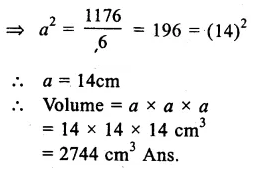 RS Aggarwal Solutions for Class 9 Maths Chapter 13–Volume and Surface Area Ex 13A Question 16
