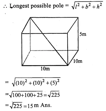 RS Aggarwal Solutions for Class 9 Maths Chapter 13–Volume and Surface Area Ex 13A Question 10