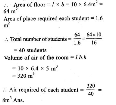 RS Aggarwal Solutions for Class 9 Maths Chapter 13–Volume and Surface Area Ex 13A Question 12