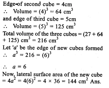 RS Aggarwal Solutions for Class 9 Maths Chapter 13–Volume and Surface Area Ex 13A Question 19