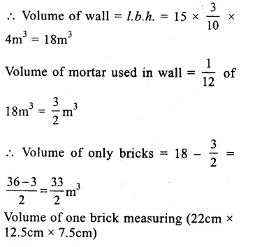 RS Aggarwal Solutions for Class 9 Maths Chapter 13–Volume and Surface Area Ex 13A Question 6