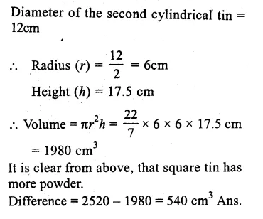 RS Aggarwal Solutions for Class 9 Maths Chapter 13–Volume and Surface Area Ex 13B Question 13
