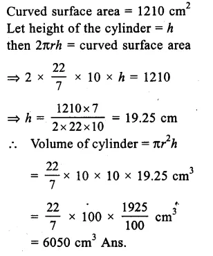 RS Aggarwal Solutions for Class 9 Maths Chapter 13–Volume and Surface Area Ex 13B Question 4