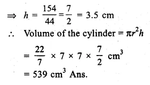 RS Aggarwal Solutions for Class 9 Maths Chapter 13–Volume and Surface Area Ex 13B Question 7