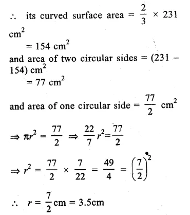 RS Aggarwal Solutions for Class 9 Maths Chapter 13–Volume and Surface Area Ex 13B Question 8