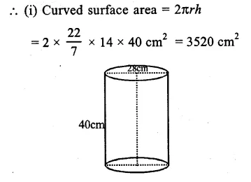 RS Aggarwal Solutions for Class 9 Maths Chapter 13–Volume and Surface Area Ex 13B Question 2