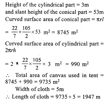 RS Aggarwal Solutions for Class 9 Maths Chapter 13–Volume and Surface Area Ex 13C Question 11