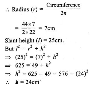 RS Aggarwal Solutions for Class 9 Maths Chapter 13–Volume and Surface Area Ex 13C Question 4
