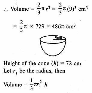 RS Aggarwal Solutions for Class 9 Maths Chapter 13–Volume and Surface Area Ex 13D Question 21