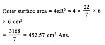 RS Aggarwal Solutions for Class 9 Maths Chapter 13–Volume and Surface Area Ex 13D Question 6