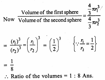 RS Aggarwal Solutions for Class 9 Maths Chapter 13–Volume and Surface Area Ex 13D Question 8