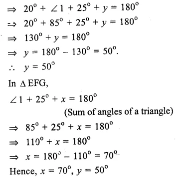 RS Aggarwal Solutions for Class 9 Maths Chapter 4–Lines and Triangles Ex 4A Question 10