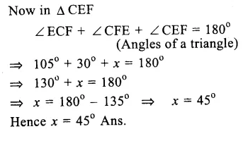 RS Aggarwal Solutions for Class 9 Maths Chapter 4–Lines and Triangles Ex 4A Question 11