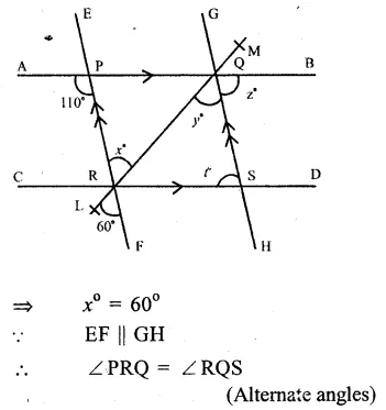 RS Aggarwal Solutions for Class 9 Maths Chapter 4–Lines and Triangles Ex 4A Question 15