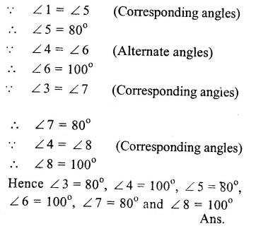 RS Aggarwal Solutions for Class 9 Maths Chapter 4–Lines and Triangles Ex 4A Question 2