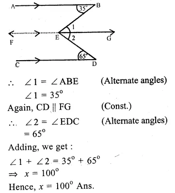 RS Aggarwal Solutions for Class 9 Maths Chapter 4–Lines and Triangles Ex 4A Question 4