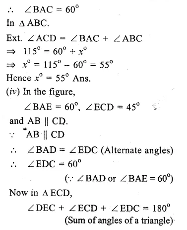RS Aggarwal Solutions for Class 9 Maths Chapter 4–Lines and Triangles Ex 4A Question 17