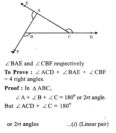 RS Aggarwal Solutions for Class 9 Maths Chapter 4–Lines and Triangles Ex 4A Question 20