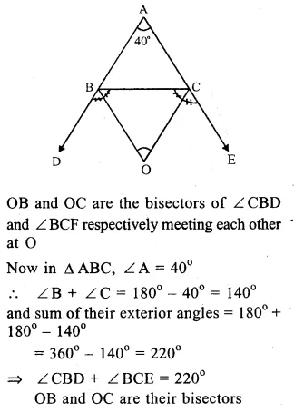 RS Aggarwal Solutions for Class 9 Maths Chapter 4–Lines and Triangles Ex 4A Question 23