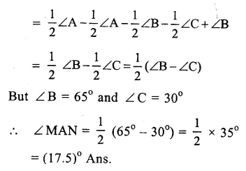 RS Aggarwal Solutions for Class 9 Maths Chapter 4–Lines and Triangles Ex 4A Question 25