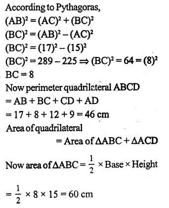 RS Aggarwal Solutions for Class 9 Maths Chapter 7–Areas Question 19