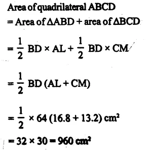 RS Aggarwal Solutions for Class 9 Maths Chapter 7–Areas Question 24