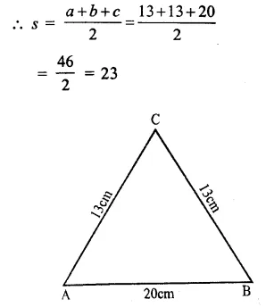 RS Aggarwal Solutions for Class 9 Maths Chapter 7–Areas Question 9