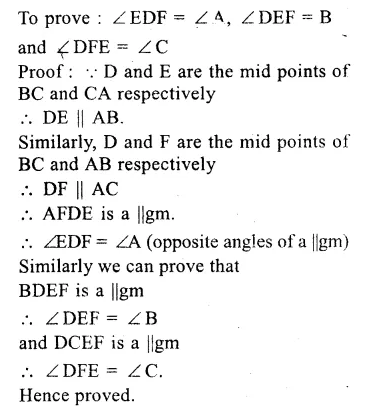 RS Aggarwal Solutions for Class 9 Maths Chapter 9–Quadrilaterals and Parallelograms Ex 9C Question 8