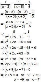 RS Aggarwal Solutions for Class 10 Maths Chapter 4–Quadratic Equations Exercise 10A Question 36