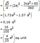 RS Aggarwal Solutions for Class 10 Maths Chapter 16–Areas of Circle, Sector and Segment Question 39
