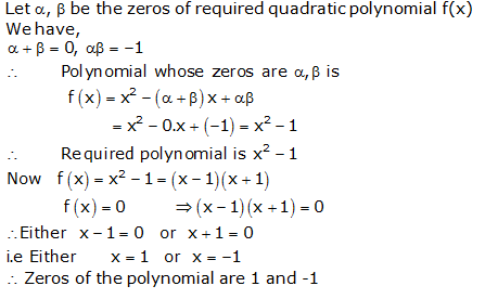 RS Aggarwal Solutions for Class 10 Maths Chapter 2–Polynomials Exercise 2A Question 15