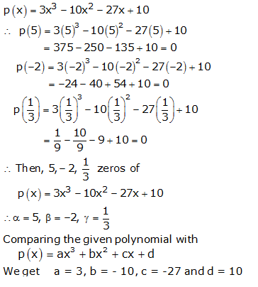 RS Aggarwal Solutions for Class 10 Maths Chapter 2–Polynomials Exercise 2B Question 2