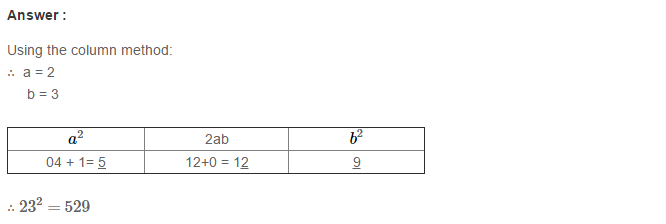 RS Aggarwal Solutions for Class 8 Maths Chapter 3–Squares and Square Roots Exercise 3C Q1