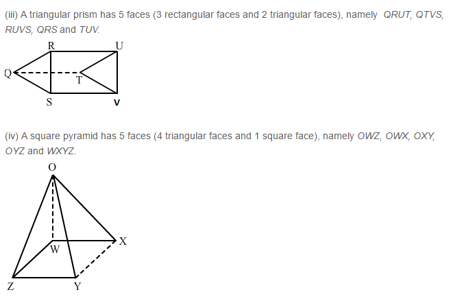 RS Aggarwal Solutions for Class 8 Maths Chapter 19–Three-Dimensional Figures Ex 19A Q1