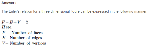 RS Aggarwal Solutions for Class 8 Maths Chapter 19–Three-Dimensional Figures Ex 19B Q1
